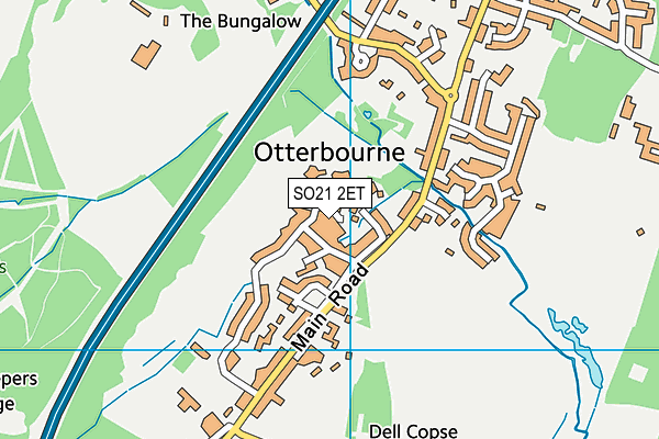 SO21 2ET map - OS VectorMap District (Ordnance Survey)
