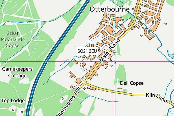 SO21 2EU map - OS VectorMap District (Ordnance Survey)