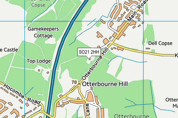 SO21 2HH map - OS VectorMap District (Ordnance Survey)