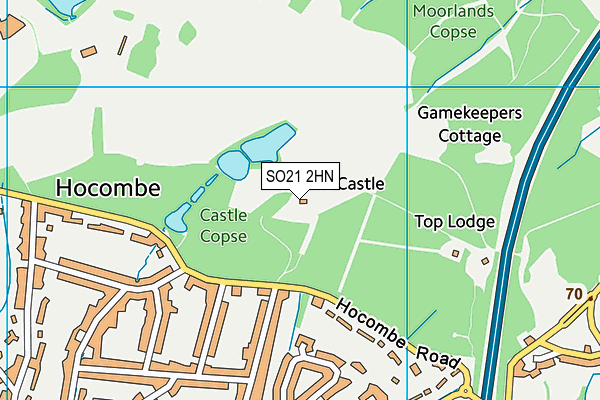 SO21 2HN map - OS VectorMap District (Ordnance Survey)