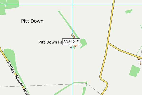 SO21 2JE map - OS VectorMap District (Ordnance Survey)