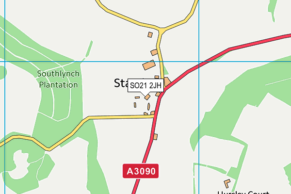 SO21 2JH map - OS VectorMap District (Ordnance Survey)