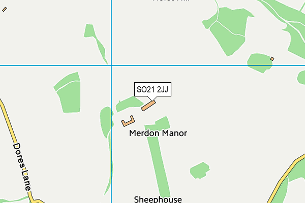 SO21 2JJ map - OS VectorMap District (Ordnance Survey)