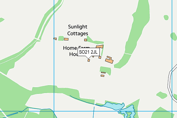 SO21 2JL map - OS VectorMap District (Ordnance Survey)