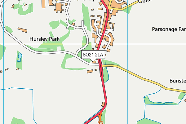 John Keble Church of England Primary School map (SO21 2LA) - OS VectorMap District (Ordnance Survey)