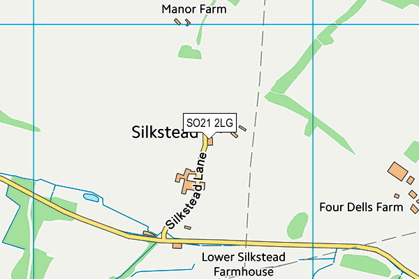 SO21 2LG map - OS VectorMap District (Ordnance Survey)