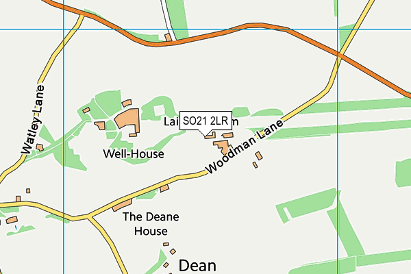 SO21 2LR map - OS VectorMap District (Ordnance Survey)