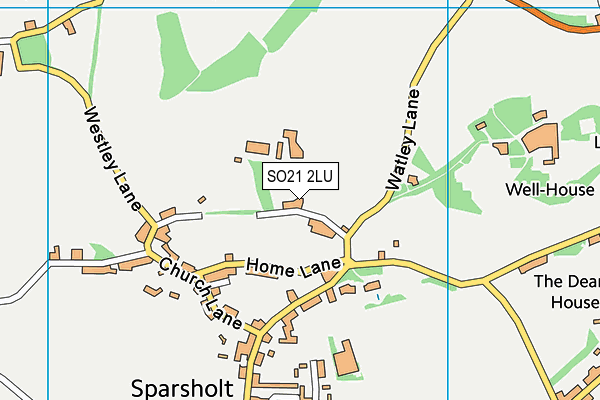 SO21 2LU map - OS VectorMap District (Ordnance Survey)