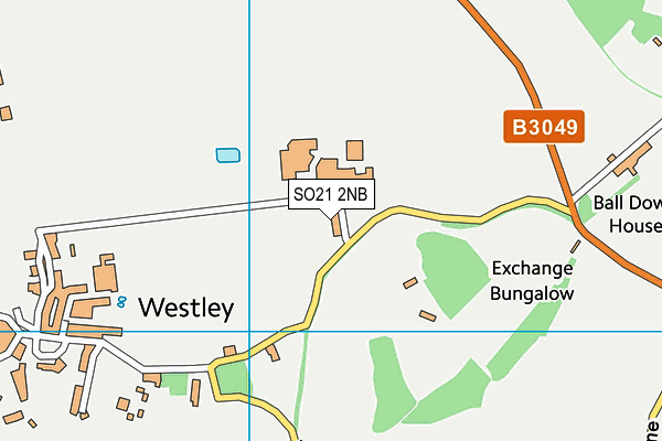 SO21 2NB map - OS VectorMap District (Ordnance Survey)