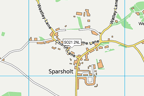 SO21 2NL map - OS VectorMap District (Ordnance Survey)