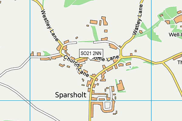SO21 2NN map - OS VectorMap District (Ordnance Survey)