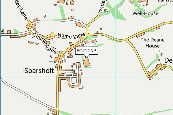 SO21 2NP map - OS VectorMap District (Ordnance Survey)