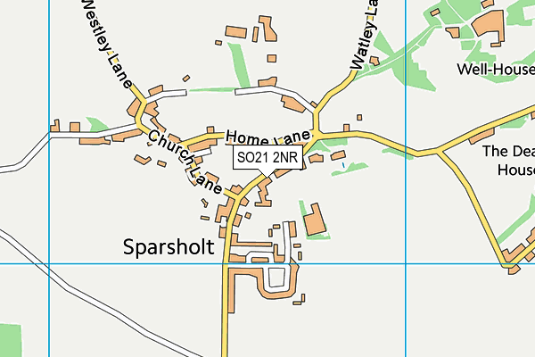 Sparsholt Church of England Primary School map (SO21 2NR) - OS VectorMap District (Ordnance Survey)