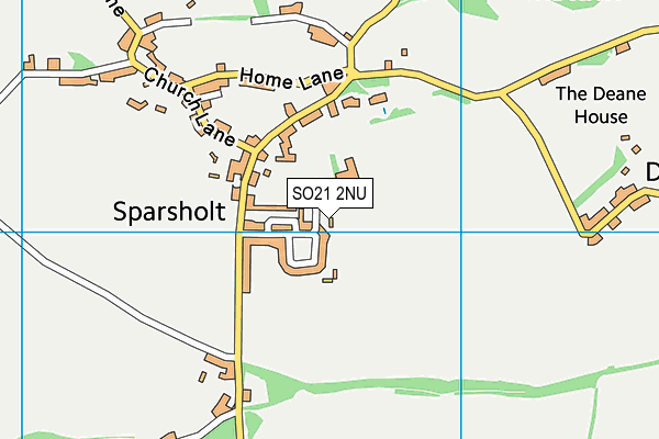 SO21 2NU map - OS VectorMap District (Ordnance Survey)