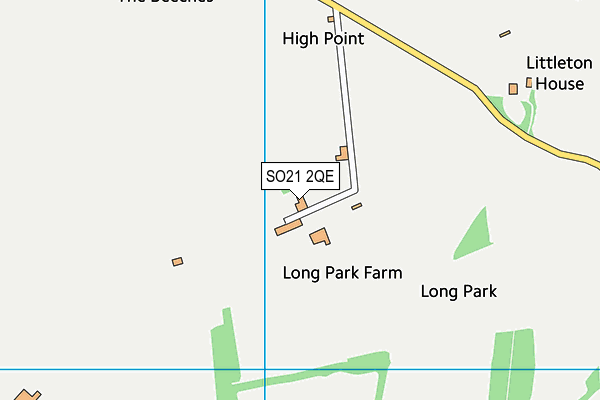 SO21 2QE map - OS VectorMap District (Ordnance Survey)