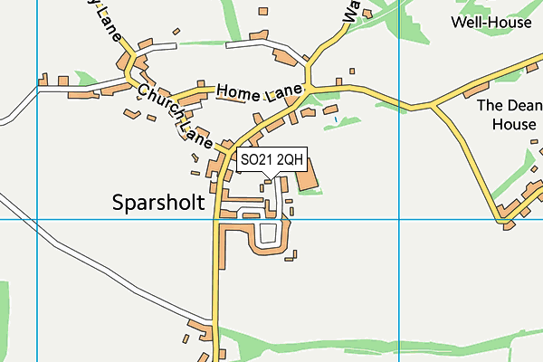 SO21 2QH map - OS VectorMap District (Ordnance Survey)