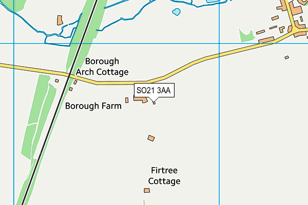 SO21 3AA map - OS VectorMap District (Ordnance Survey)