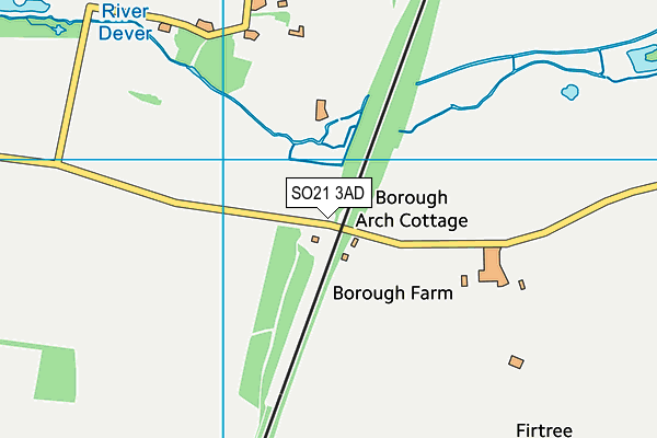 SO21 3AD map - OS VectorMap District (Ordnance Survey)