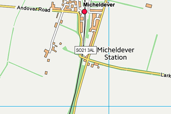 SO21 3AL map - OS VectorMap District (Ordnance Survey)