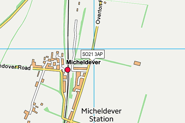 SO21 3AP map - OS VectorMap District (Ordnance Survey)