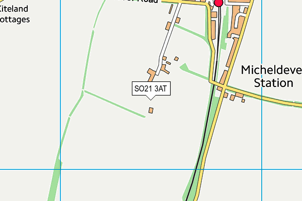 SO21 3AT map - OS VectorMap District (Ordnance Survey)