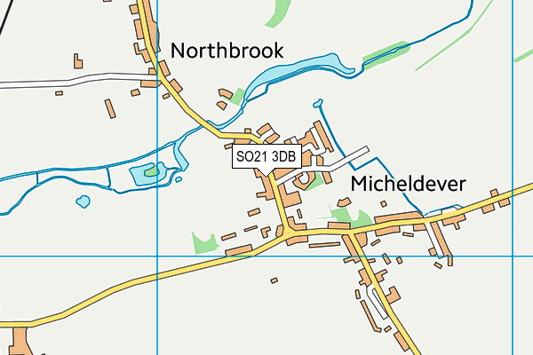 Micheldever CofE Primary School map (SO21 3DB) - OS VectorMap District (Ordnance Survey)