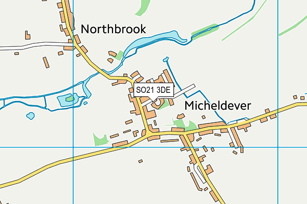SO21 3DE map - OS VectorMap District (Ordnance Survey)
