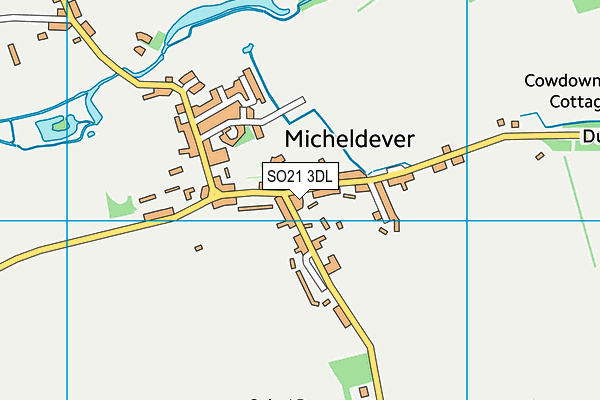 SO21 3DL map - OS VectorMap District (Ordnance Survey)