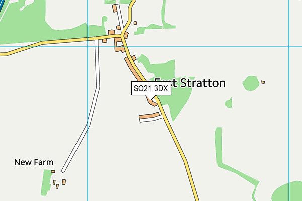 SO21 3DX map - OS VectorMap District (Ordnance Survey)