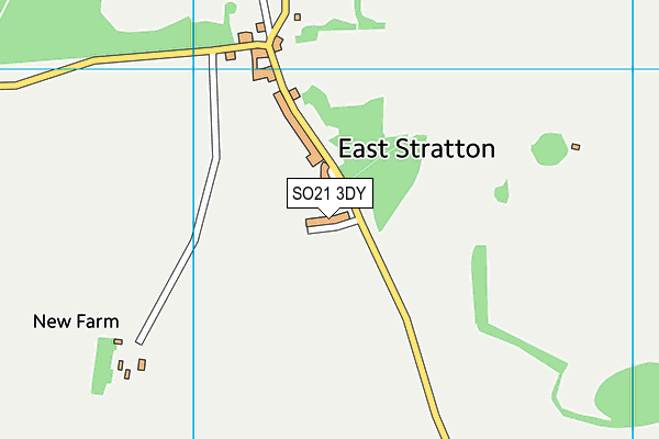 SO21 3DY map - OS VectorMap District (Ordnance Survey)