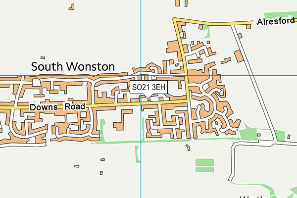South Wonston Primary School map (SO21 3EH) - OS VectorMap District (Ordnance Survey)
