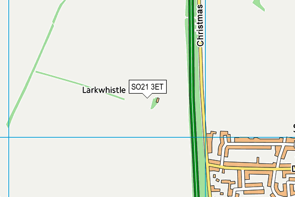 SO21 3ET map - OS VectorMap District (Ordnance Survey)