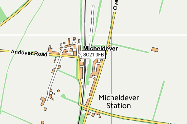 SO21 3FB map - OS VectorMap District (Ordnance Survey)