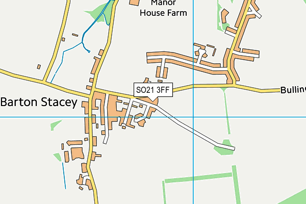 SO21 3FF map - OS VectorMap District (Ordnance Survey)