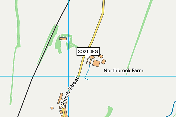 SO21 3FG map - OS VectorMap District (Ordnance Survey)