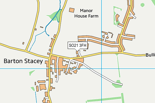 SO21 3FH map - OS VectorMap District (Ordnance Survey)