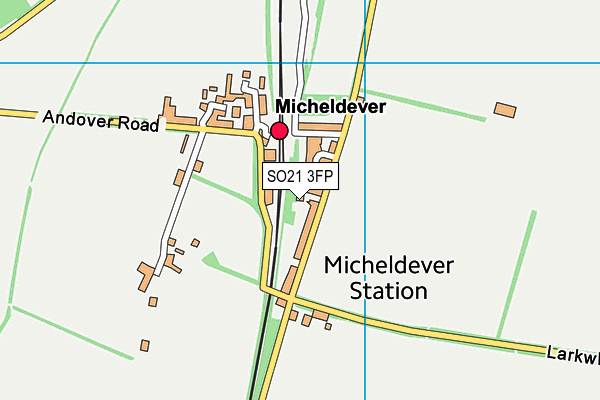 SO21 3FP map - OS VectorMap District (Ordnance Survey)