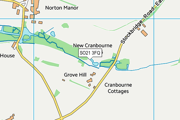 SO21 3FQ map - OS VectorMap District (Ordnance Survey)