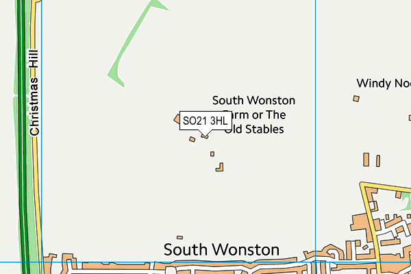South Wonston Farm Polo Club map (SO21 3HL) - OS VectorMap District (Ordnance Survey)