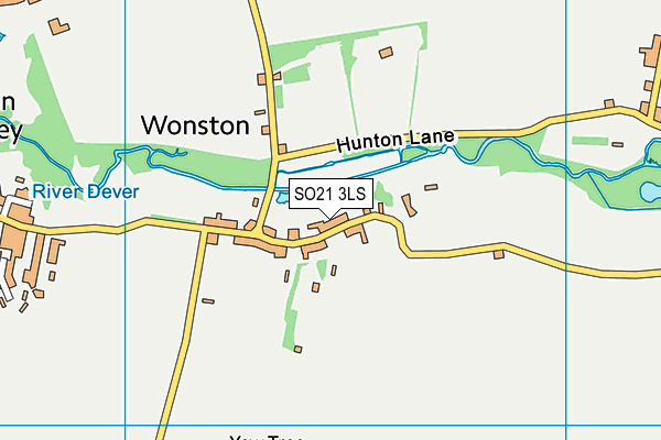 SO21 3LS map - OS VectorMap District (Ordnance Survey)