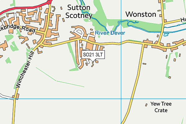 SO21 3LT map - OS VectorMap District (Ordnance Survey)