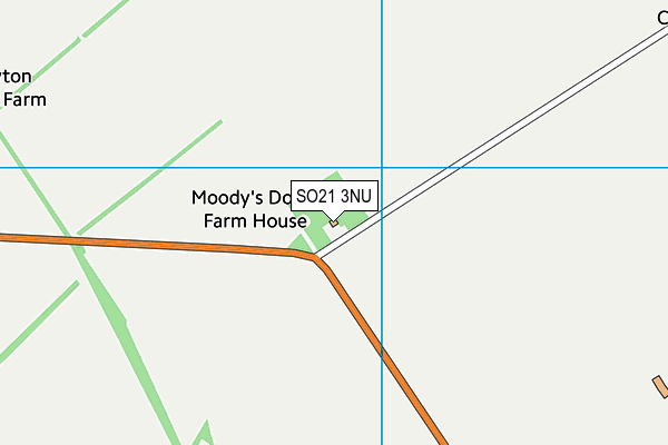 SO21 3NU map - OS VectorMap District (Ordnance Survey)