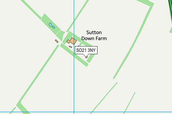 SO21 3NY map - OS VectorMap District (Ordnance Survey)