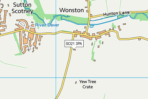 SO21 3PA map - OS VectorMap District (Ordnance Survey)