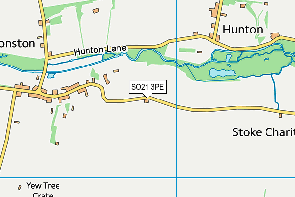 SO21 3PE map - OS VectorMap District (Ordnance Survey)