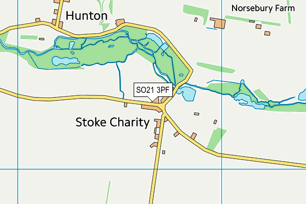 SO21 3PF map - OS VectorMap District (Ordnance Survey)