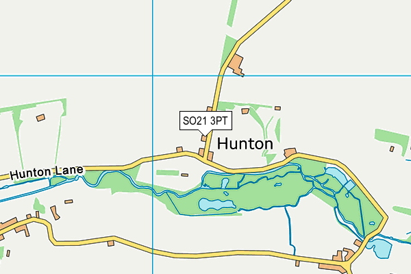 SO21 3PT map - OS VectorMap District (Ordnance Survey)