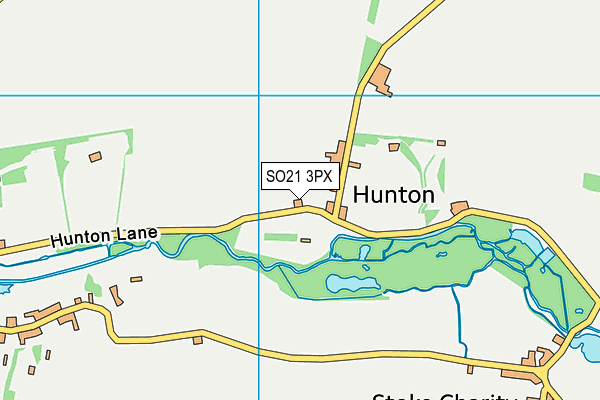 SO21 3PX map - OS VectorMap District (Ordnance Survey)