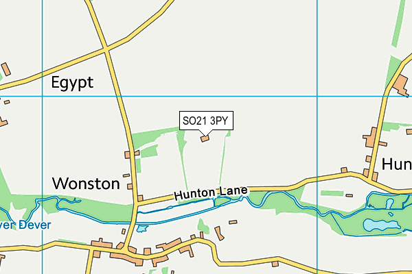 SO21 3PY map - OS VectorMap District (Ordnance Survey)