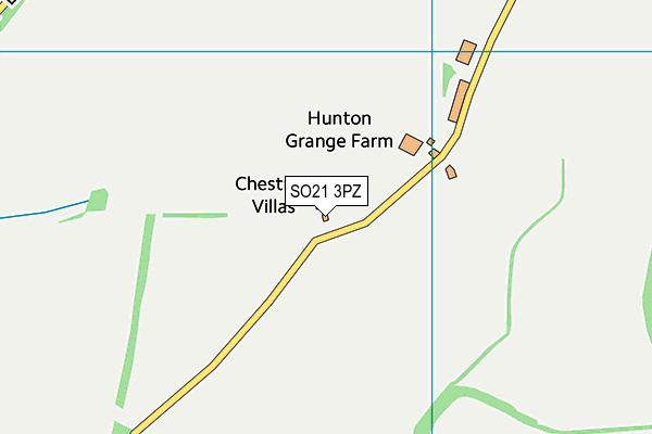 SO21 3PZ map - OS VectorMap District (Ordnance Survey)